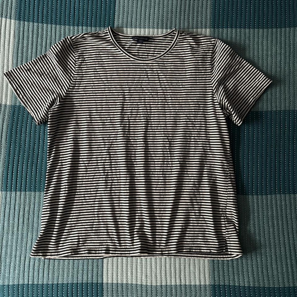 Lands' End short sleeve striped tee